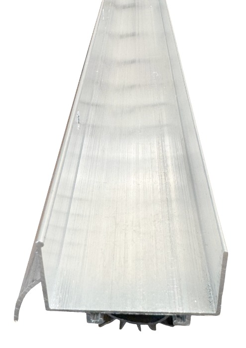 Door Shoe 1-3/4"Wx1-1/4"Hx36"L Aluminum w/Vinyl Insert Calgary 4