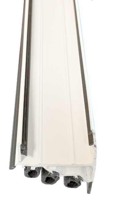 Door Shoe Rubber Sweep, 36"L, White Calgary 3