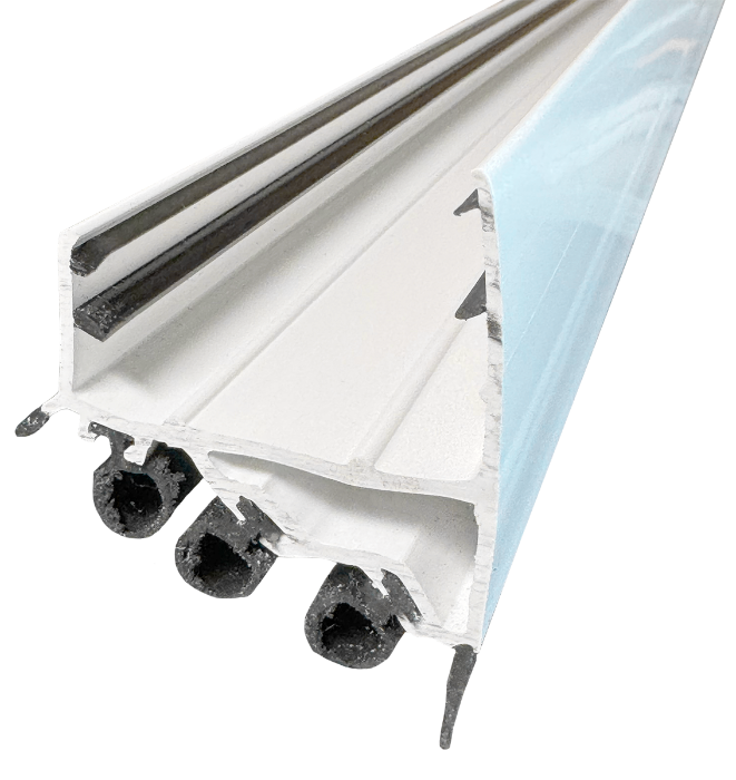 Door Shoe Rubber Sweep, 36"L, White Calgary 5