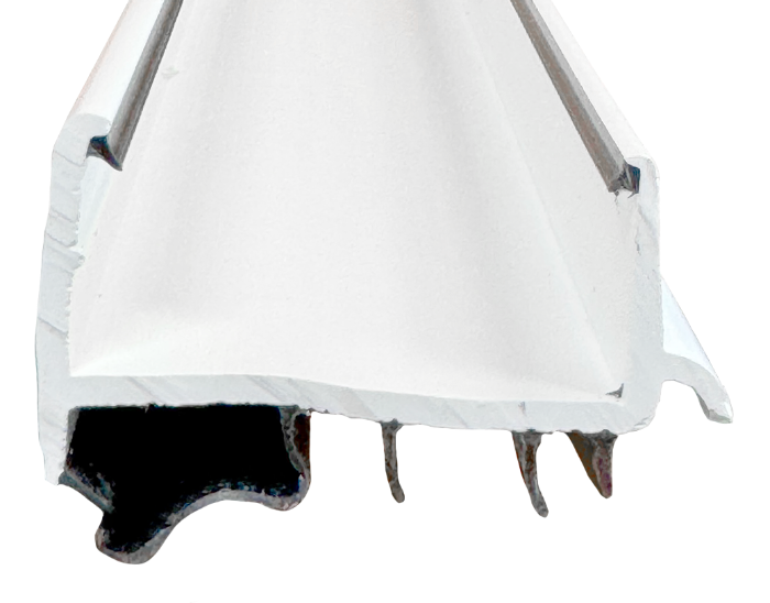 Door Shoe Rubber Sweeps, 35-3/4"L, White Calgary 1