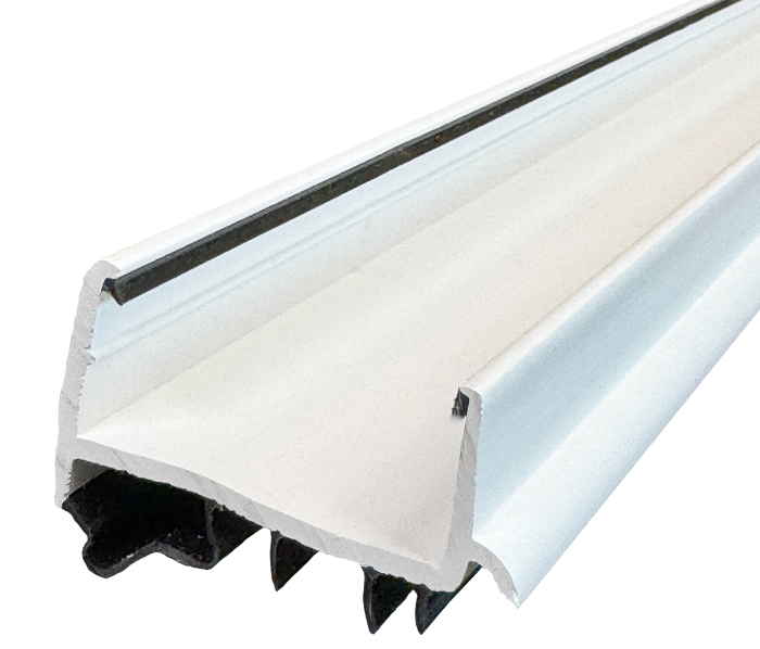 Door Shoe Rubber Sweeps, 35-3/4"L, White Calgary 2