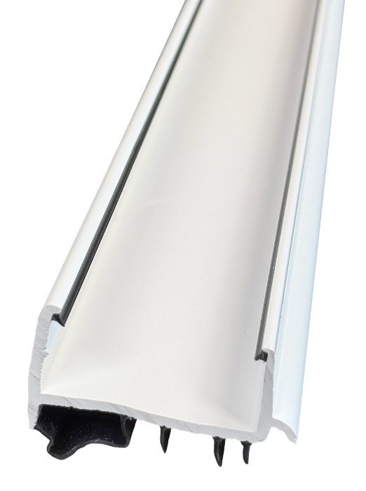 Door Shoe Rubber Sweeps, 35-3/4"L, White Calgary 4
