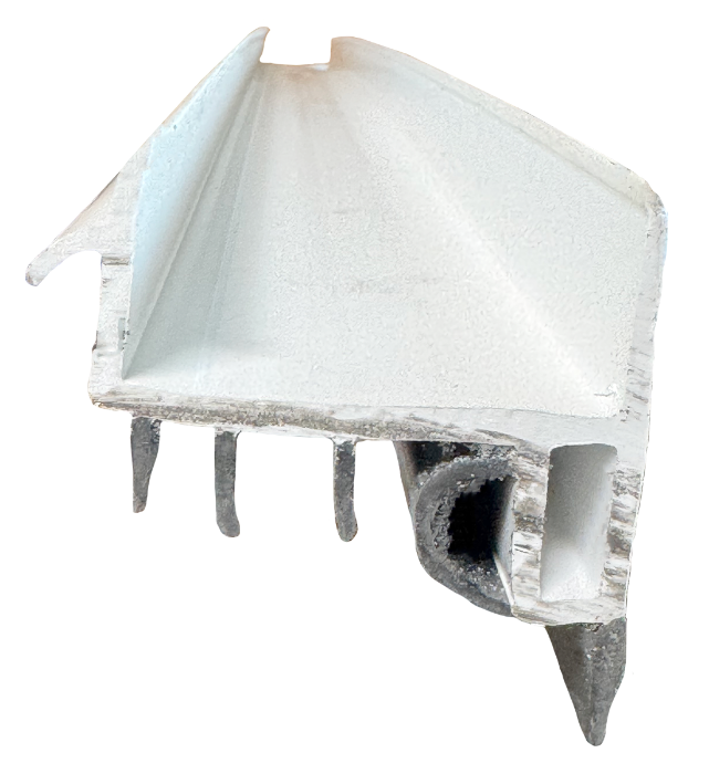 Door Shoe Rubber Sweep, 36" Long, White Calgary 1