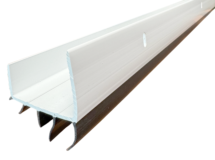 Door Shoe, 1-3/4"W x 1-1/2"H, Plus 13/16" Rubber Sweeps, 35-3/4" Long Calgary 3