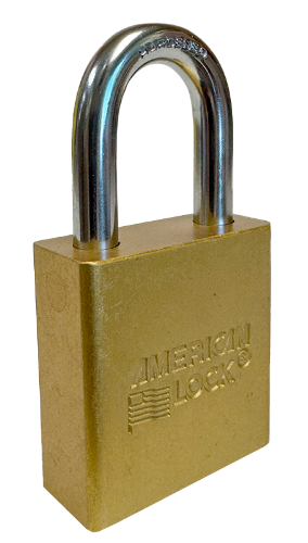 Aluminum Padlock 1-3/4" Body 5/16" Shackle Diameter 1-1/8" Shackle Length Yellow Calgary 2