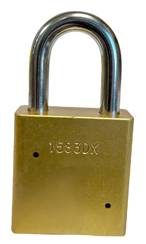 Aluminum Padlock 1-3/4" Body 5/16" Shackle Diameter 1-1/8" Shackle Length Yellow Calgary 4