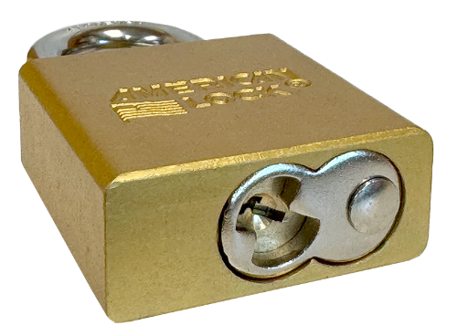 Aluminum Padlock 1-3/4" Body 5/16" Shackle Diameter 1-1/8" Shackle Length Yellow Calgary 5