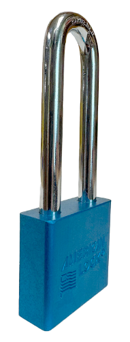 Alum Padlock 2" Body 3" Shackle Length 3/8" Shackle Diameter Blue Calgary 2
