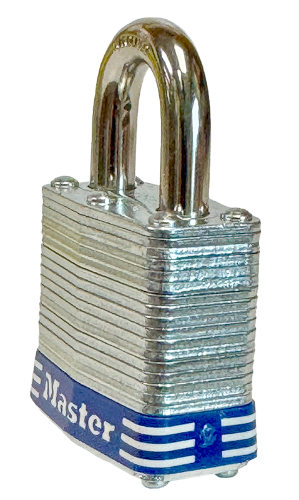 Laminated Steel Padlock Universal Pin Uncoded Keying 1-9/16"W 3/4"SC Calgary 3