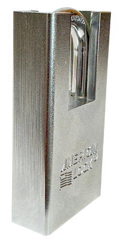 Solid Steel Shroud Padlock 1-3/4" Body 1-1/8" Shackle Length 5/16" Shackle Diameter, Calgary 2