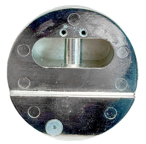 Master Puck Lock with Master Keyway, Keyed Different Notched Back Clagary 3