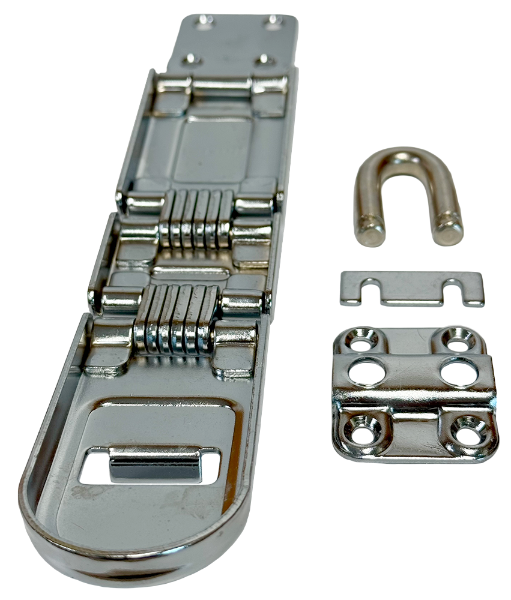 722DPF Hinged Hasp, Double Hinged, 7-3/4"L Calgary 5