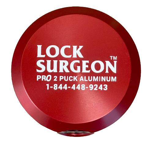 Pro Aluminum Puck Lock, Red, Calgary 2