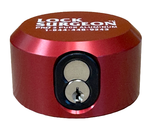 Pro Aluminum Puck Lock, Red, Calgary 4