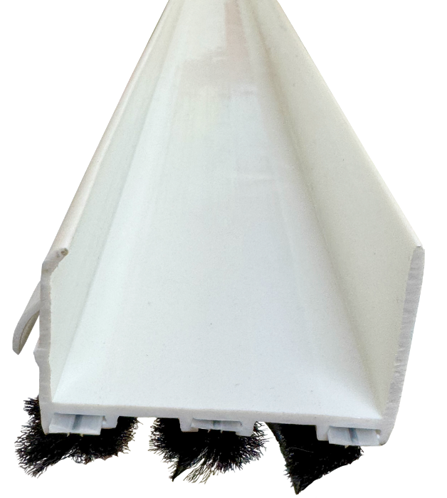 Residential white 1-3/4" x 36" Mo-hair box sweep Calgary 2