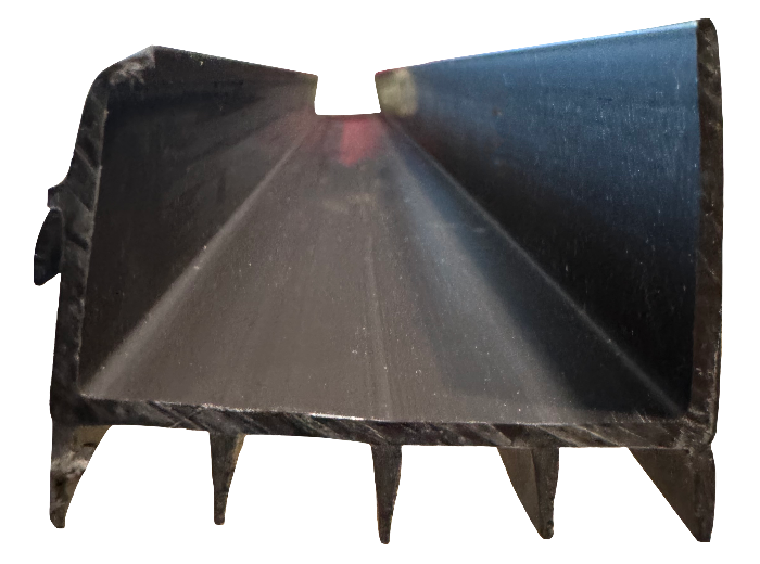 Residential brown 1-34"x36" rubber fin door sweep Calgary 1