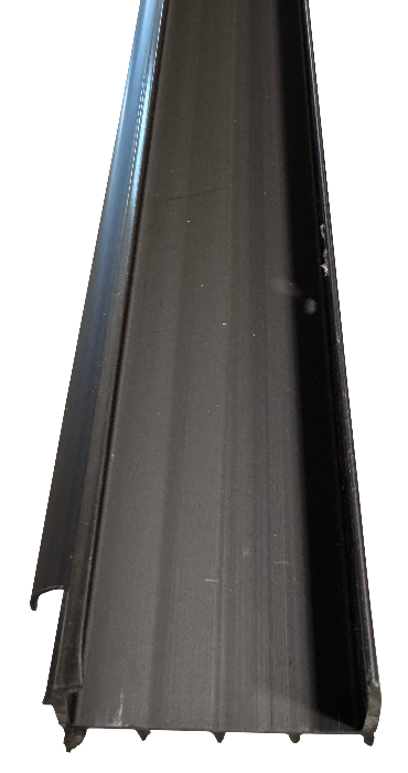 Residential brown 1-34"x36" rubber fin door sweep Calgary 4