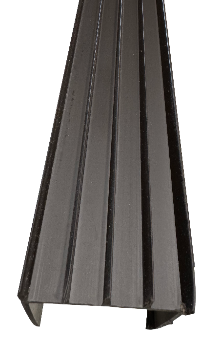 Residential brown 1-34"x36" rubber fin door sweep Calgary 3