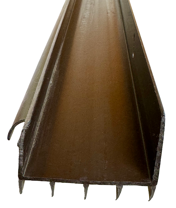 Residential brown 1-34"x36" rubber fin door sweep Calgary 2