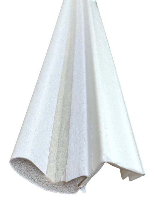Residential White Single Door Kerf Weatherstrip Calgary 3