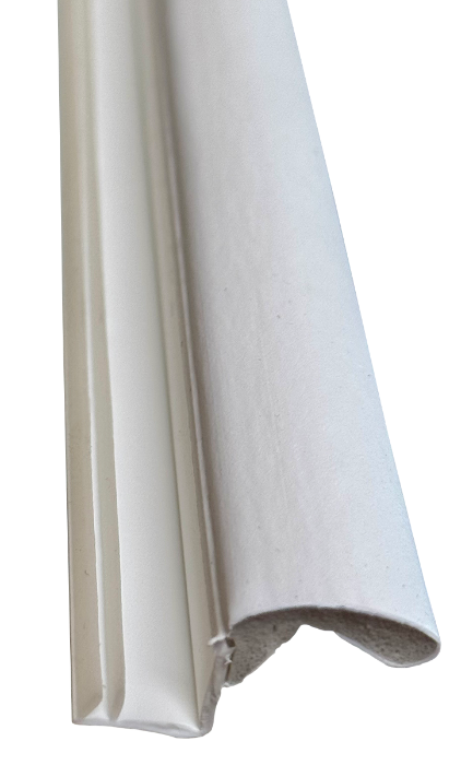 Residential White Single Door Kerf Weatherstrip Calgary 4