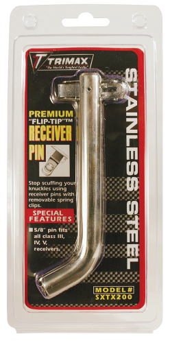 5/8″ FLIP-TIP Stainless Steel Receiver Pin & Clip Fit All Class III IV & V Hitches Calgary 2