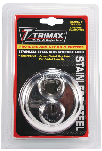 Stainless Steel 70mm Round Keyed Padlock Calgary 2