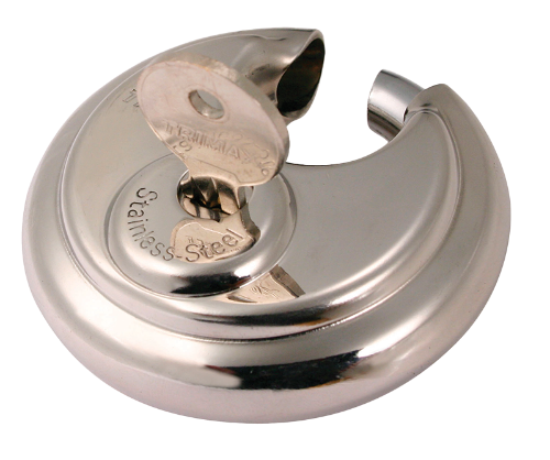 Stainless Steel 70mm Round Keyed Padlock Calgary 3
