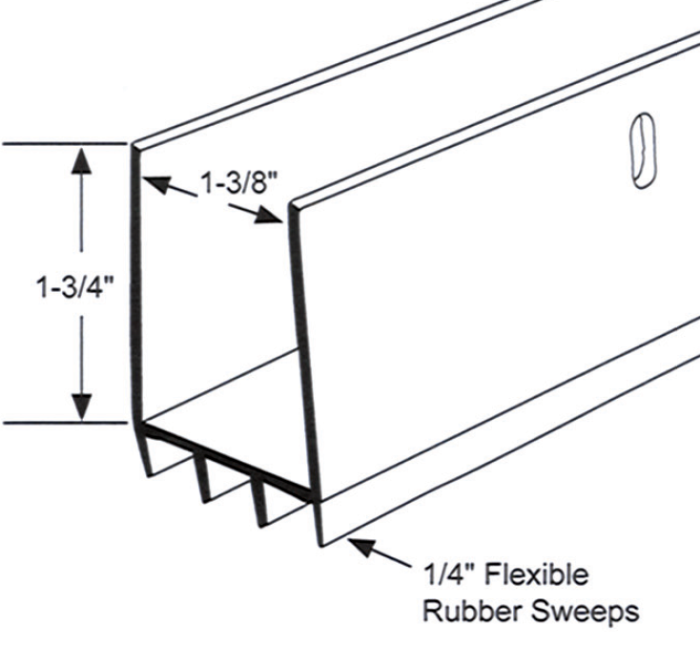 Flexible Door Sweep Calgary Sizing Chart