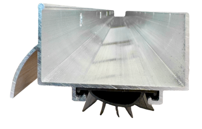Door Shoe 1-3/4"Wx1-1/4"Hx36"L Aluminum w/Vinyl Insert Calgary 1