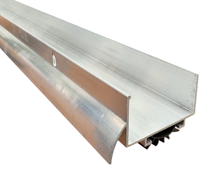 Door Shoe 1-3/4"Wx1-1/4"Hx36"L Aluminum w/Vinyl Insert Calgary 3