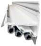 Door Shoe Rubber Sweep, 36"L, White Calgary 1