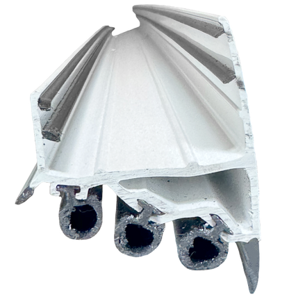 Door Shoe Rubber Sweep, 36"L, White Calgary 4