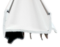 Door Shoe Rubber Sweeps, 35-3/4"L, White Calgary 1