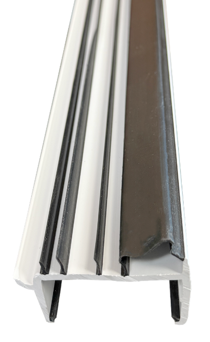 Door Shoe Rubber Sweeps, 35-3/4"L, White Calgary 5