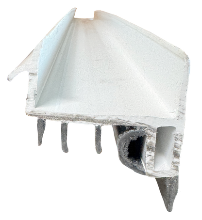 Door Shoe Rubber Sweep, 36" Long, White Calgary 1