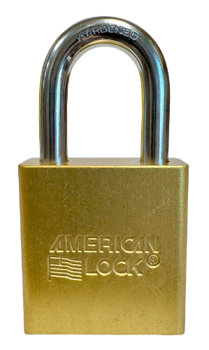 Aluminum Padlock 1-3/4" Body 5/16" Shackle Diameter 1-1/8" Shackle Length Yellow Calgary 1