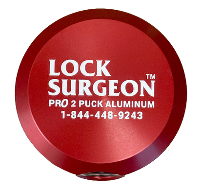 Pro Aluminum Puck Lock, Red, Calgary 2