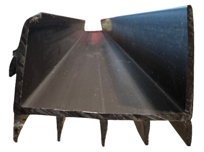 Residential brown 1-34"x36" rubber fin door sweep Calgary 1