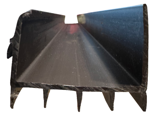 Residential brown 1-34"x36" rubber fin door sweep Calgary 1