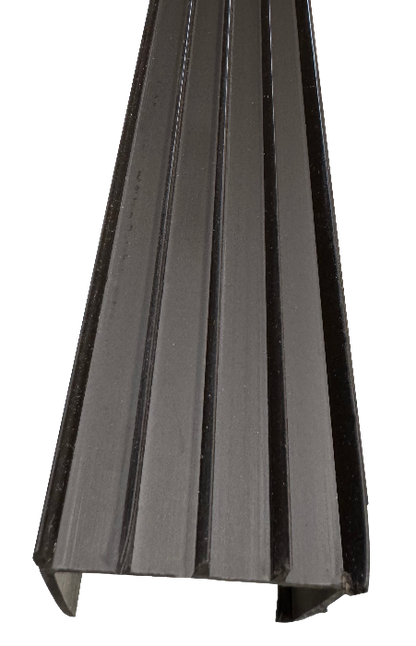 Residential brown 1-34"x36" rubber fin door sweep Calgary 3
