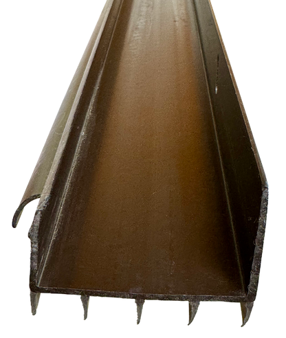 Residential brown 1-34"x36" rubber fin door sweep Calgary 2