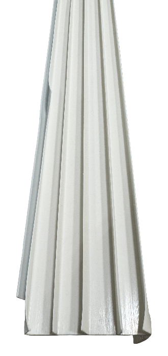 Residential white 1-3/4"x36" rubber fin door sweep Calgary 3