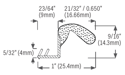Residential White Single Door Kerf Weatherstrip Calgary Sizing Chart 1