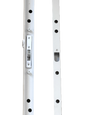 Expandable security gate 76" Locking Post, White 1