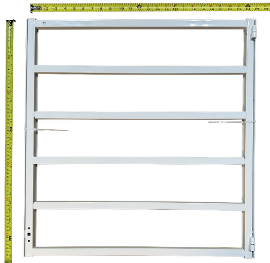 Expandable Residential Window Bar, Hinged, 6 Bars E23625