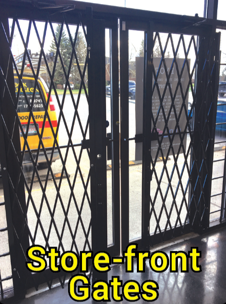 Expandable window bar security gates