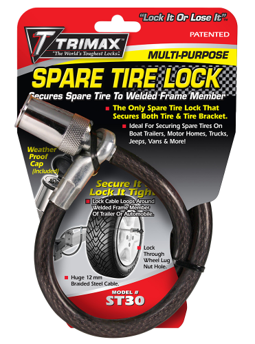 TRIMAFLEX Spare Tire Cable Lock (Tubular) 36" X 12mm Calgary 1