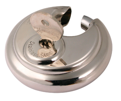 Stainless Steel 70mm Round Keyed Padlock Calgary 3