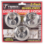 3-Pack Keyed-Alike Stainless Steel 70mm Round Padlock, 10mm Shackle Calgary